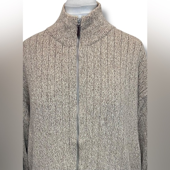 Clearwater Outfitters Mens Full Zip Ribbed Cotton Cardigan Sweater, size XL - Picture 2 of 10